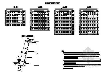 立体交叉横断面图资料下载-公路路堑挡土墙横断面图