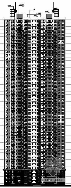 住宅建筑初步设计文本资料下载-[沈阳]某四十八层住宅楼建筑初步设计图