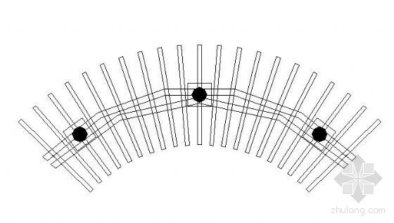 弧形花架的施工图资料下载-弧形花架施工详图