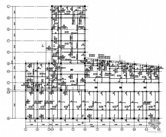 某7层砖混底框结构住宅全套结构图-3