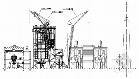 40t门吊轨道施工图资料下载-某热电厂1*210MW机组工程施工图