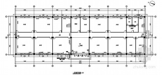 四层办公楼设计CAD资料下载-某四层办公楼采暖图纸