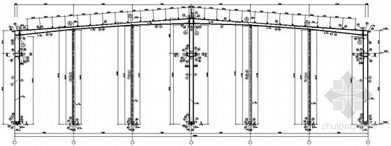 轻钢结构厂房图资料下载-[新疆]单层门式刚架轻钢结构厂房结构施工图（天然地基）