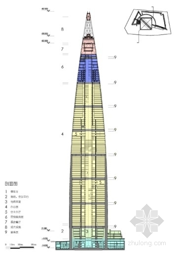 [上海]某492米环球金融中心建筑方案文本（申报）-图12