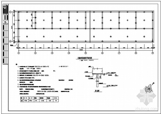 污水厂课程设计图资料下载-某污水厂水池桩基设计图