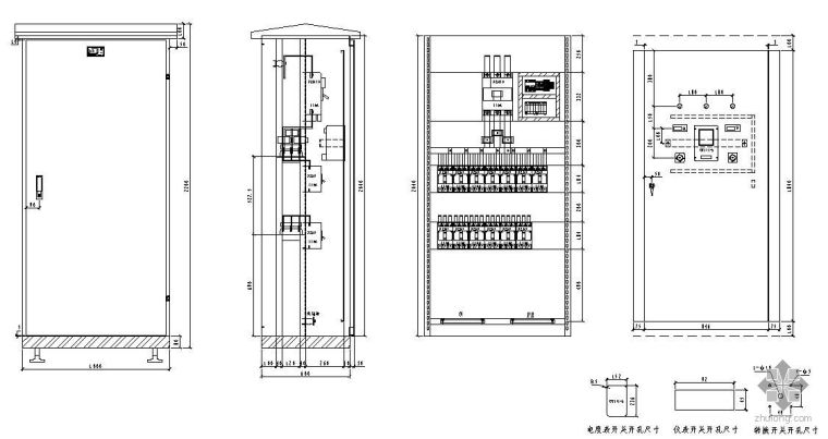 户外不锈钢箱施工图资料下载-不锈钢户外配电箱大样图