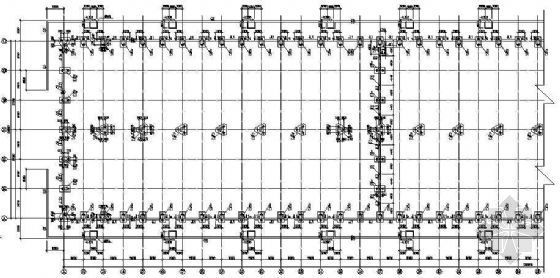 18米钢结构厂房图纸资料下载-某两跨54米钢结构厂房图纸（中跨抽柱）