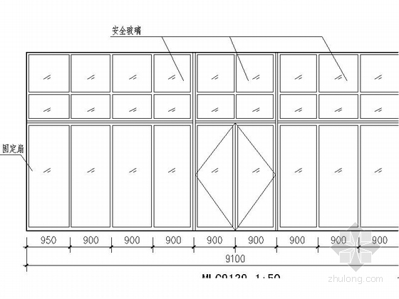 [北京]5层现代风格公寓建筑设计施工图 （国内知名地产）-5层现代风格公寓建筑设计局部详图