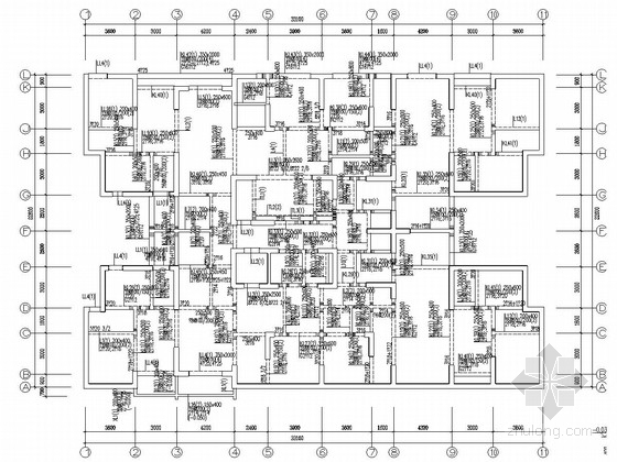 钢构架墙施工图资料下载-二十层剪力墙结构住宅楼结构施工图