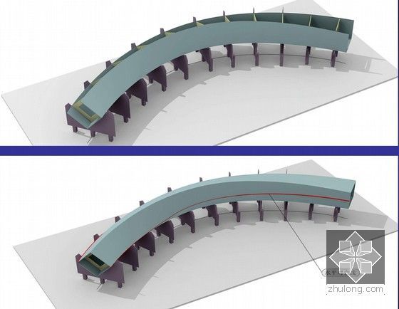 复杂钢结构制作新技术介绍及在工程中的应用（高清效果图、流程图）-6弯扭构件的组装