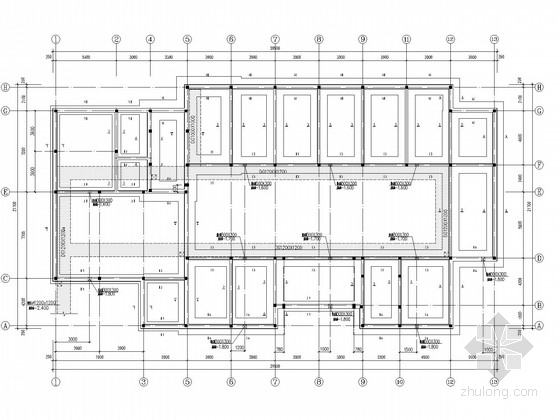 玻璃采光顶建筑施工图资料下载-3层仓储项目宿舍食堂结构施工图(带采光顶)