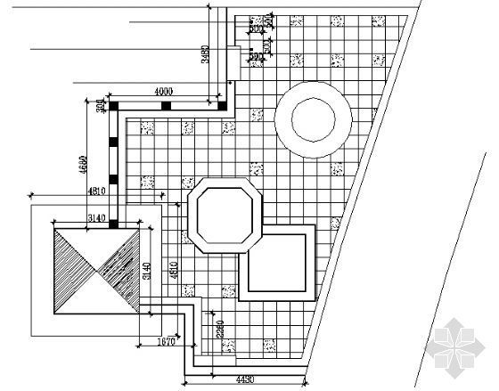 门前铺砖施工组织方案资料下载-广场铺砖平面图