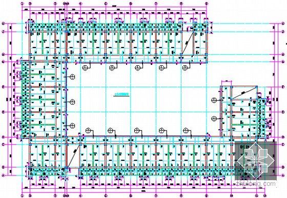 [广东]2015年中学建设项目建筑及安装工程预算书(附施工图纸)-07六层板配筋图