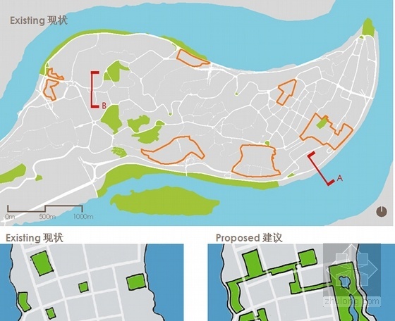 [重庆]半岛城市形象设计方案文本-城市规划分析图