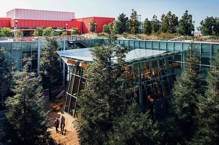 facebook景观资料下载-Facebook新总部大楼 ，Frank Gehry设计