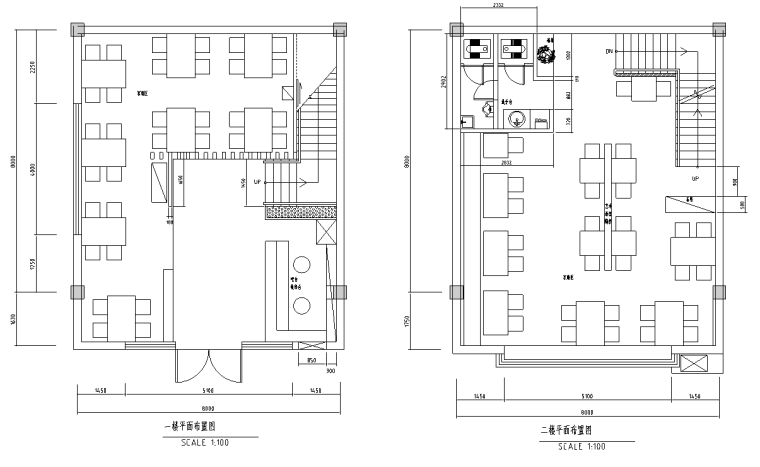 洗手台立面图CAD资料下载-[四川]某火锅店装修设计方案施工图纸