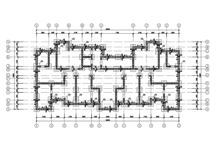 18层纯剪力墙住宅资料下载-33层纯剪力墙结构住宅结构施工图（CAD、22张）