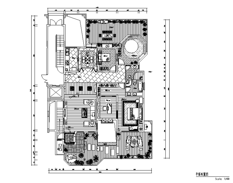 入户小花园装修效果图资料下载-东南亚风格样板房设计施工图（附效果图）