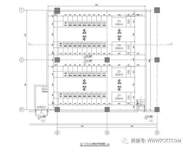 建筑电气设计|常规10kV用户变配电所详图、上进上出、下进下出。_8