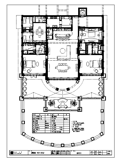 室内木作施工图资料下载-金海湖别墅A座施工图