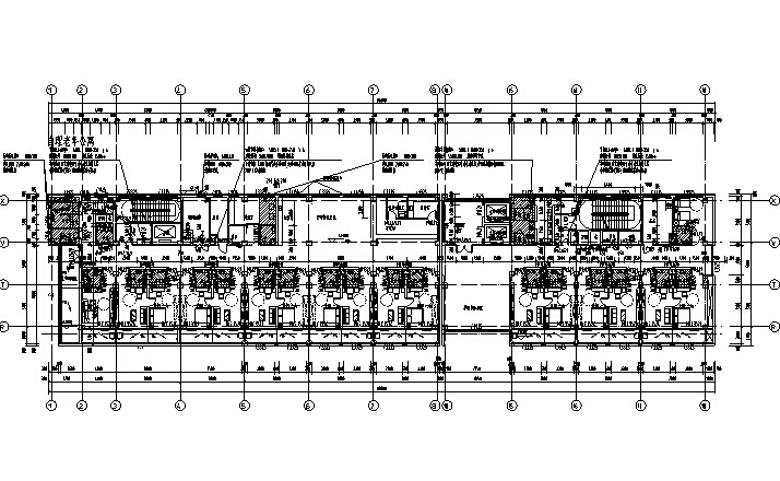 [湖南]高层多动能养老中心及综合楼建筑施工图（16年最新）-高层多动能养老中心及综合楼建筑平面图