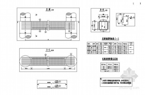 桥墩钢结构加固资料下载-互通主线连续箱梁高架桥桥墩系梁钢筋构造节点详图设计