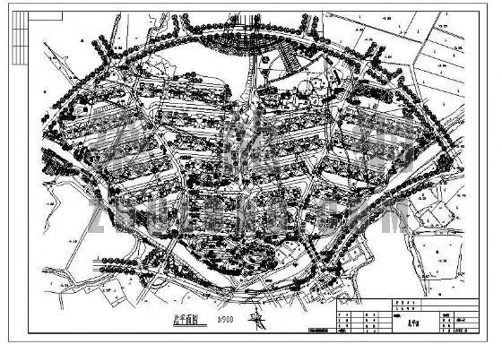太原市总体规划图集资料下载-联体别墅总体规划图