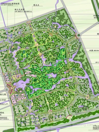 概念性别墅资料下载-[上海]别墅区高尔夫球场概念性规划