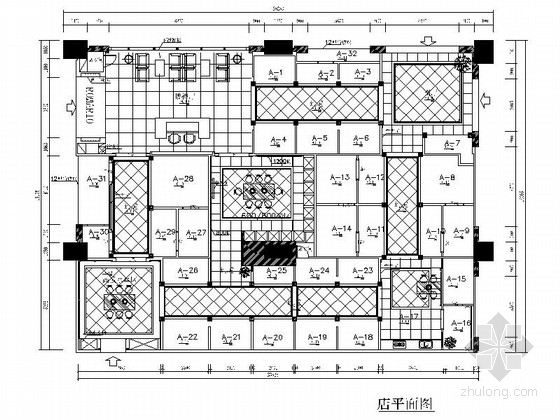 [广东]某陶瓷专卖店室内装修施工图