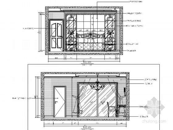 [重庆]温馨典雅3居室室内设计CAD施工图-[重庆]温馨典雅3居室室内设计CAD立面图