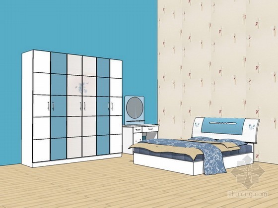 室内家具SketchUp资料下载-室内家具组合sketchup模型下载