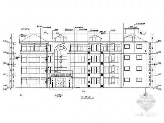 3层教学楼CAD图资料下载-四层框架结构学校教学楼建筑结构全套图