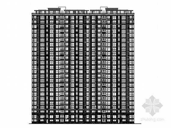 一梯五户住宅小区资料下载-[安徽]某现代住宅小区住宅楼群5号楼建筑方案图