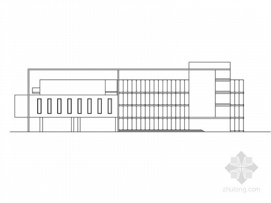 图书馆空调毕业设计资料下载-[毕业设计]某五层图书馆建筑方案图