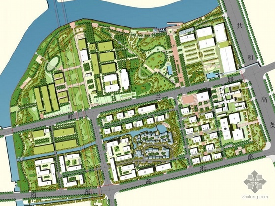 狭长地块规划设计资料下载-上海地块规划设计（一）