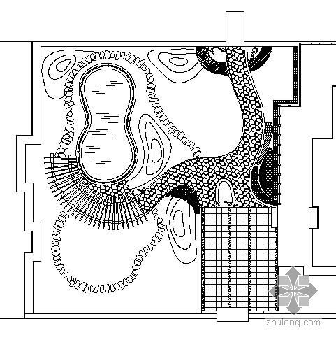 别墅庭院内部设计图资料下载-某私人庭院规划设计图