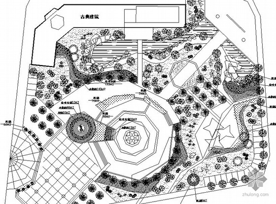 现代园林小品su资料下载-安徽某公园景观设计施工图