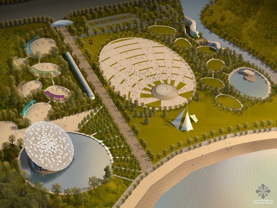 山东岛上概念规划方案设计资料下载-[滨洲]某科技馆规划及建筑概念方案设计