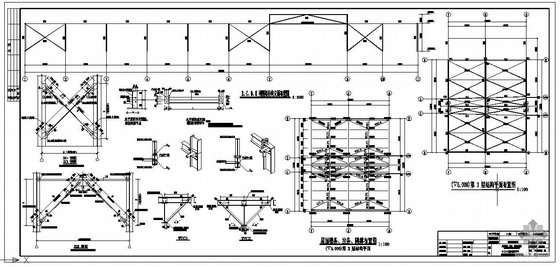 山东某客服中心钢结构板房结构设计图- 