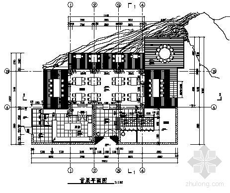 某休闲茶厅建筑方案图-2