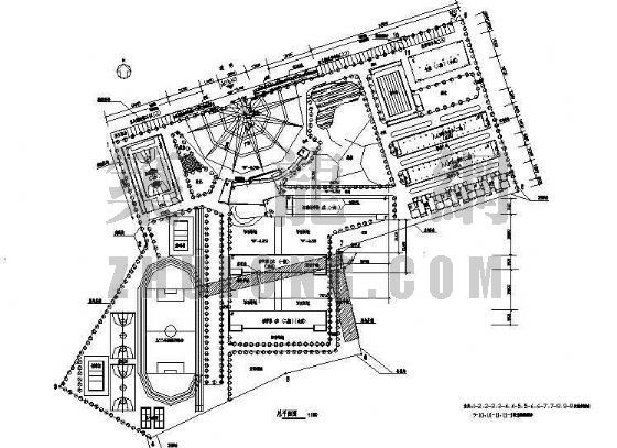 别墅平面规划图纸资料下载-某小学平面规划图