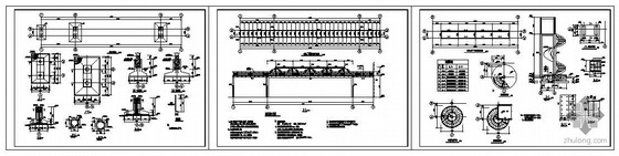 过街天桥钢结构资料下载-某过街天桥全套结构图纸