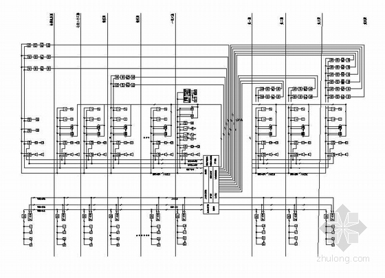 高层建筑电气dwg资料下载-某高层建筑全套电气系统图