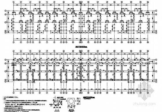宿舍阳台结构设计资料下载-某宿舍结构设计图