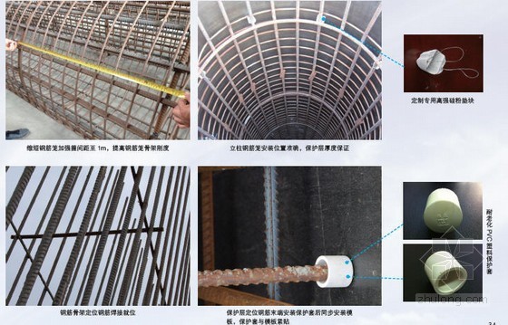 高速公路工程施工优秀作法及图片展示（路基路面 桥涵隧）-钢筋保护层控制