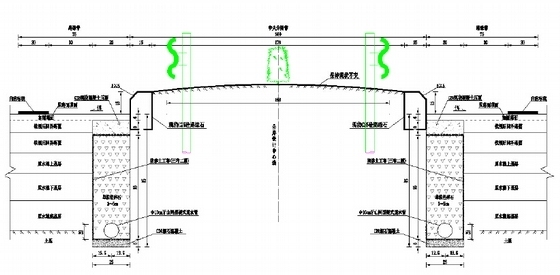 [江西]高速公路技改工程施工图及设计说明118页（含桥梁）-中分带排水改造Ⅲ型方案