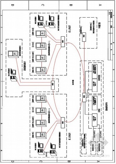 热力站工作原理资料下载-水电站火灾自动报警监控系统图