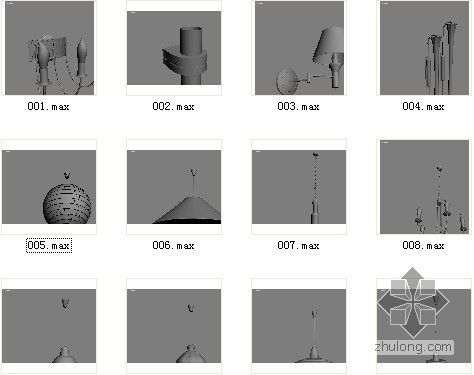 lumion灯具模型下载资料下载-精品灯具模型