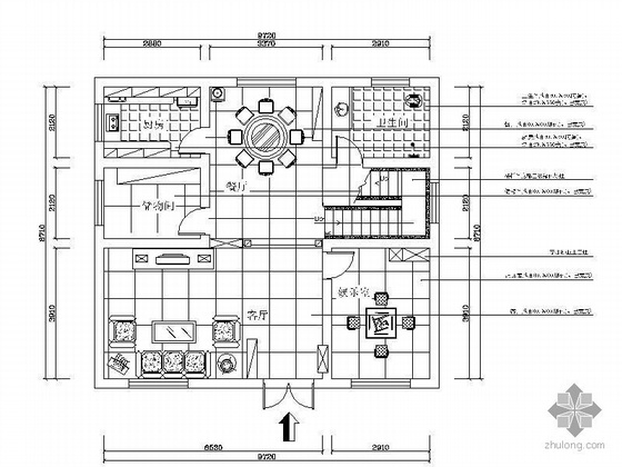300平两层别墅设计方案资料下载-[湖南]两层屋顶简欧欧式别墅设计图