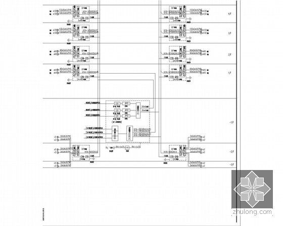 [四川]高层甲级写字楼强弱电施工图120张（甲级设计院 系统全面）-结构化布线系统图